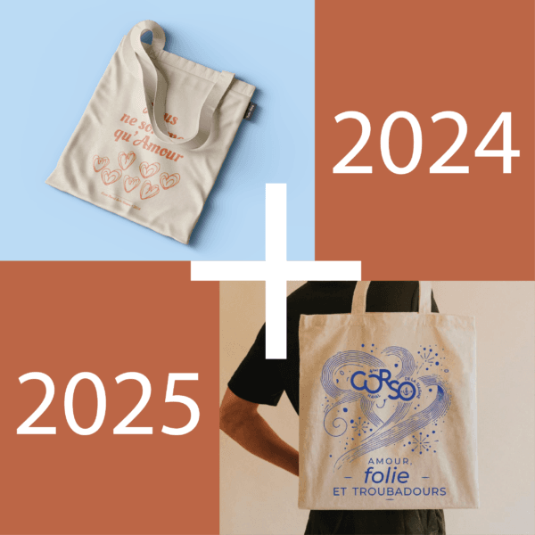 LOT 2X TOTEBAG CORSO NAVAL DES DÉJANTÉS 2024 + 2025